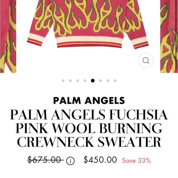 Palm Angels Burning Flames Sweater - Picture 5 of 5